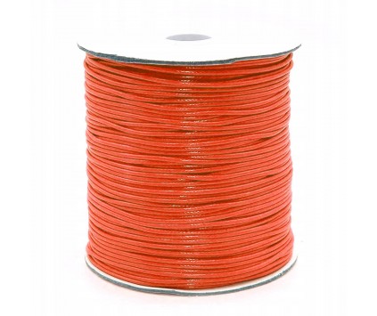 SZNUREK JUBILERSKI POWLEKANY 1,5mm 2m POMARAŃCZ C.