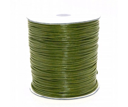 SZNUREK JUBILERSKI POWLEKANY 1,5mm 2m OLIWKOWY