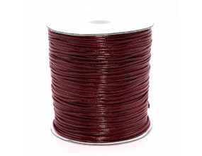 SZNUREK JUBILERSKI POWLEKANY 1,5mm 2m BORDOWY