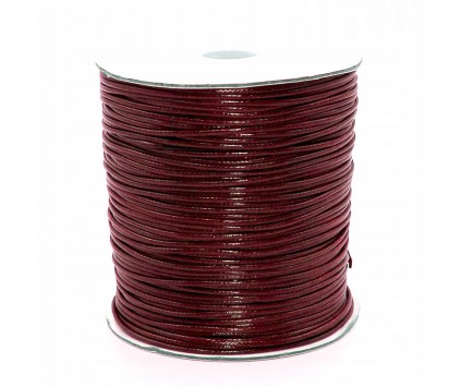 SZNUREK JUBILERSKI POWLEKANY 1,5mm 2m BORDOWY