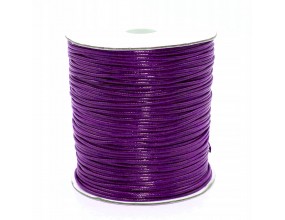 SZNUREK JUBILERSKI POWLEKANY 1,5mm 2m FIOLET CIEM.