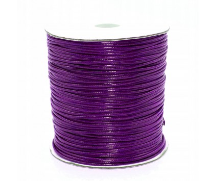 SZNUREK JUBILERSKI POWLEKANY 1,5mm 2m FIOLET CIEM.