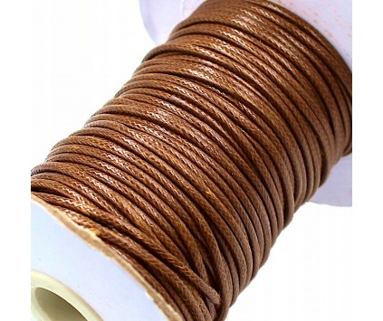 SZNUREK JUBILERSKI POWLEKANY SNAKE 2mm 2m BRĄZOWY