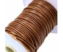 SZNUREK JUBILERSKI POWLEKANY SNAKE 2mm 2m BRĄZOWY