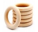 Kółka drewniane obręcze do makramy aniołków 40mm 6szt