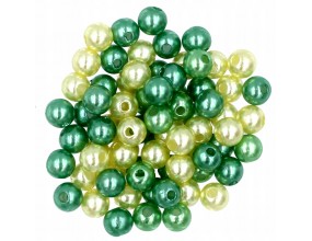 Koraliki Perły Perełki Akrylowe 6mm 100szt mix