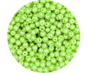 PERŁA PERŁY PEREŁKI SZKLANE 4mm 50szt limonkowy