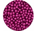 PERŁA PERŁY PEREŁKI SZKLANE 4mm 50szt śliwkowy