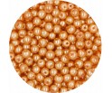 PERŁA PERŁY PEREŁKI SZKLANE 4mm 50szt rudy
