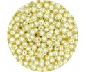 PERŁA PERŁY PEREŁKI SZKLANE 4mm 50szt żółte