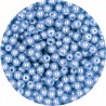 PERŁA PERŁY PEREŁKI SZKLANE 4mm 50szt niebieskie