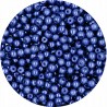 PERŁA PERŁY PEREŁKI SZKLANE 4mm 50szt granatowe