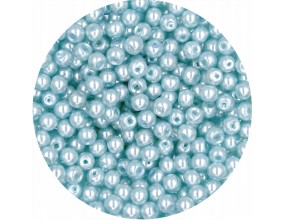 PERŁA PERŁY PEREŁKI SZKLANE 4mm 50sztuk gołębi