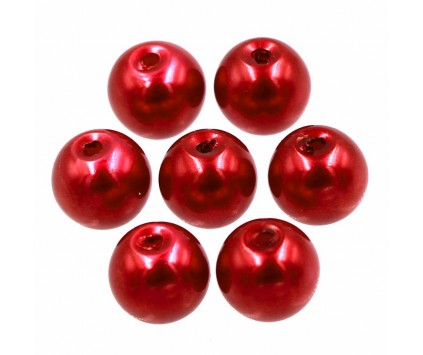 KORALIKI MROŻONE SZNUR 8mm SZKLANE 52szt mleczne