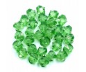 Koraliki Szlifowane Diamenciki 6mm 30szt Zielone