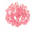 Koraliki Szlifowane Diamenciki 6mm 30szt Jasny Róż