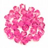Koraliki Szlifowane Diamenciki 6mm 30szt C. Róż