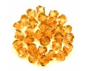 Koraliki Szlifowane Diamenciki 6mm 30szt Pomarańcz