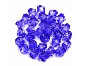 Koraliki Szlifowane Diamenciki 6mm 30szt Granatowe