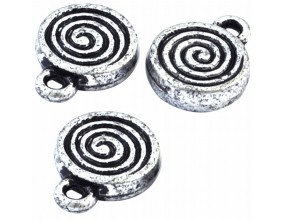 Zawieszka Akrylowa Charms Wir Kółko 13x10mm 6sztuk