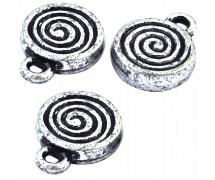 Zawieszka Akrylowa Charms Wir Kółko 13x10mm 6sztuk
