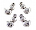 ZAWIESZKA AKRYLOWA CHARMS KACZKA 15x9mm 8sztuk
