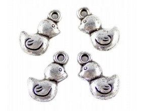 ZAWIESZKA AKRYLOWA CHARMS KACZKA 15x9mm 8sztuk