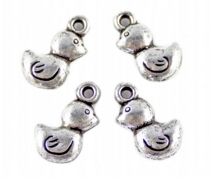 ZAWIESZKA AKRYLOWA CHARMS KACZKA 15x9mm 8sztuk
