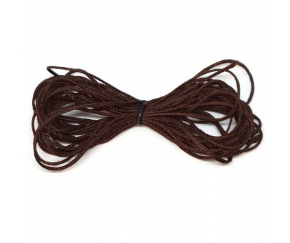 SZNUREK DO SHAMBALLA NYLONOWY 4m TOPLIWY BRĄZOWY