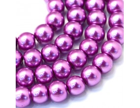 16 Koraliki Szklane Perły Kule Sznur 8mm 42szt
