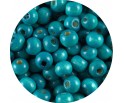 KORALIKI DREWNIANE DREWNO NIEBIESKI 8mm 100sz KULE