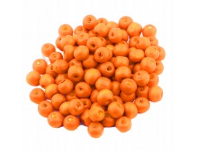 KORALIKI DREWNIANE DREWNO POMARAŃCZOWY 8mm 100szt