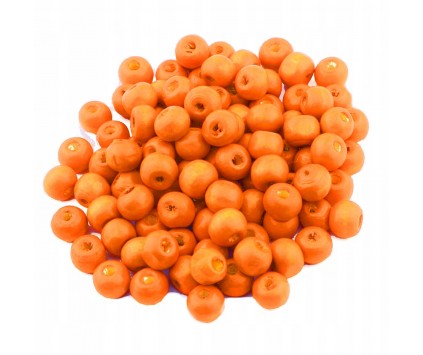 KORALIKI DREWNIANE DREWNO POMARAŃCZOWY 8mm 100szt