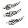 Zawieszka metalowa charms 29x9mm 3szt skrzydło