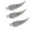 Zawieszka metalowa charms 29x9mm 3szt skrzydło