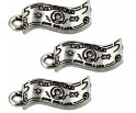 Zawieszka metalowa charms dolar 17x7mm 3szt kasa