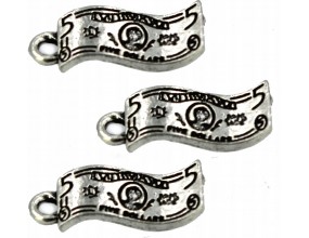 Zawieszka metalowa charms dolar 17x7mm 3szt kasa