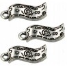 Zawieszka metalowa charms dolar 17x7mm 3szt kasa