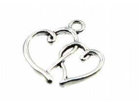 Zawieszka metalowa charms SERCA 29x29mm 2szt
