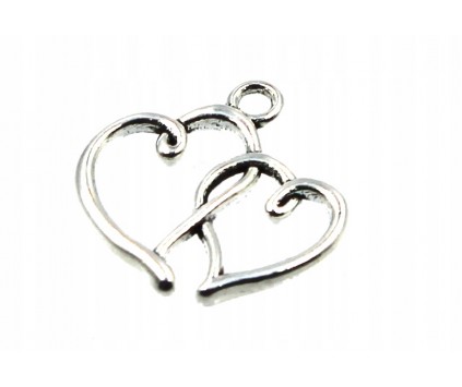Zawieszka metalowa charms SERCA 29x29mm 2szt