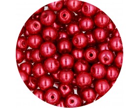 74 Perła Perły Perełki Szklane 6mm 30szt