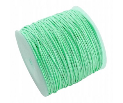 Sznurek Jubilerski Woskowany Miętowy 1mm 10m