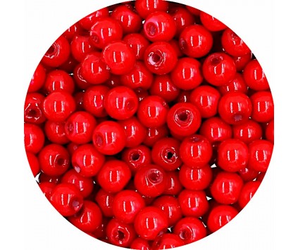 KORALIKI MROŻONE SZNUR 8mm SZKLANE 52szt mleczne