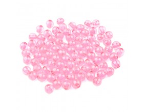 Koraliki Kuleczki Akrylowe 6mm Blady Róż 60szt