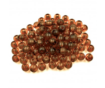Koraliki Kuleczki Akrylowe 6mm Brązowe 60szt
