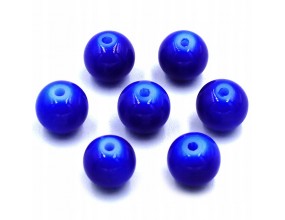 KORALIKI SZKLANE POWLEKANE GRANATOWE 8mm 20SZT