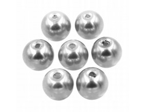 KORALIKI PERŁY SZKLANE PERŁA 8mm J.SZARY 20SZT