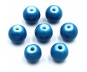 KORALIKI SZKLANE POWLEKANE SZARO-NIEBIES 8mm 20SZT