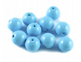KORALIKI SZKLANE POWLEKANE NIEBIESKIE 8mm 20SZT