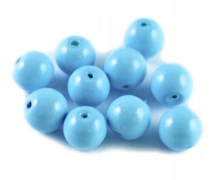 KORALIKI SZKLANE POWLEKANE NIEBIESKIE 8mm 20SZT